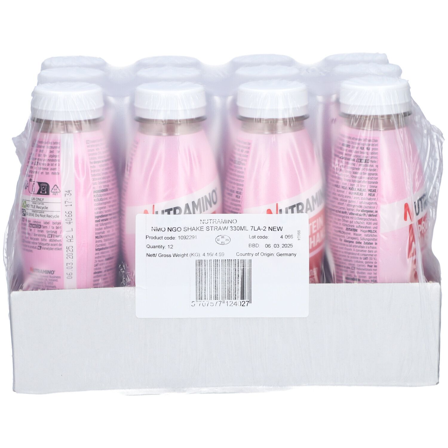 Nutramino PROTEIN MILKSHAKE Strawberry