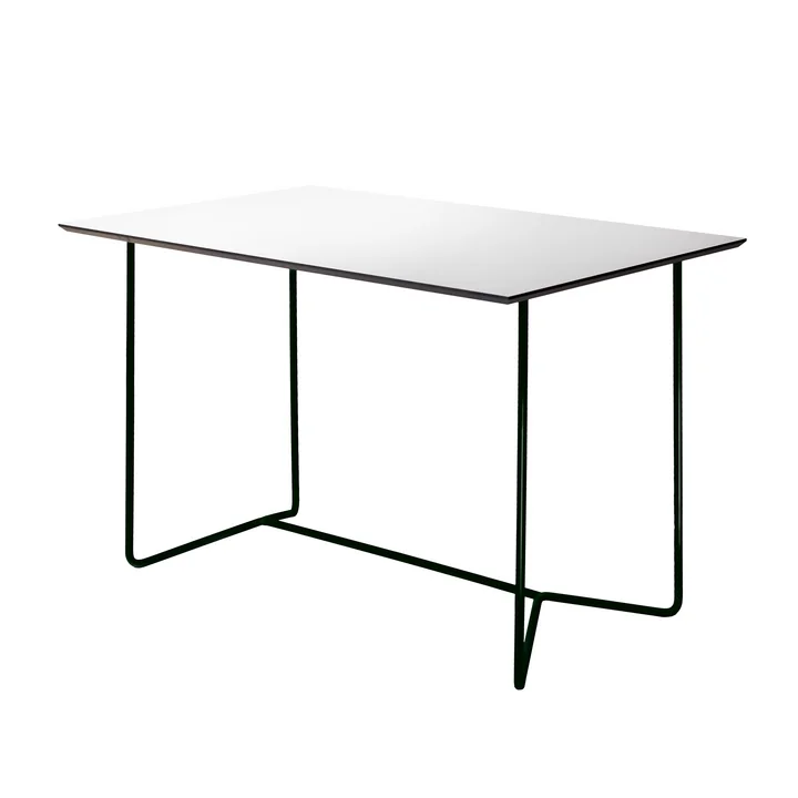 Grythyttan - High Tech Gartentisch 110 x 70 cm, weiss / schwarz