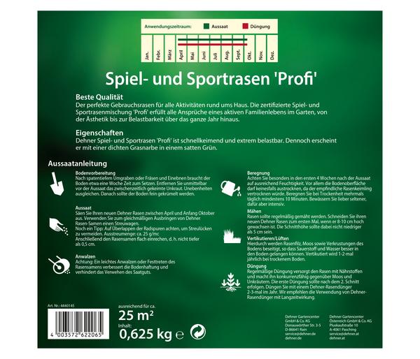 Dehner Saatgut Spiel- und Sportrasen 'Profi'