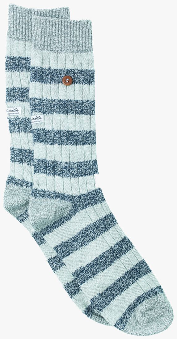 ALFREDO GONZALES grijze alfredo gonzales sokken twisted wool stripe
