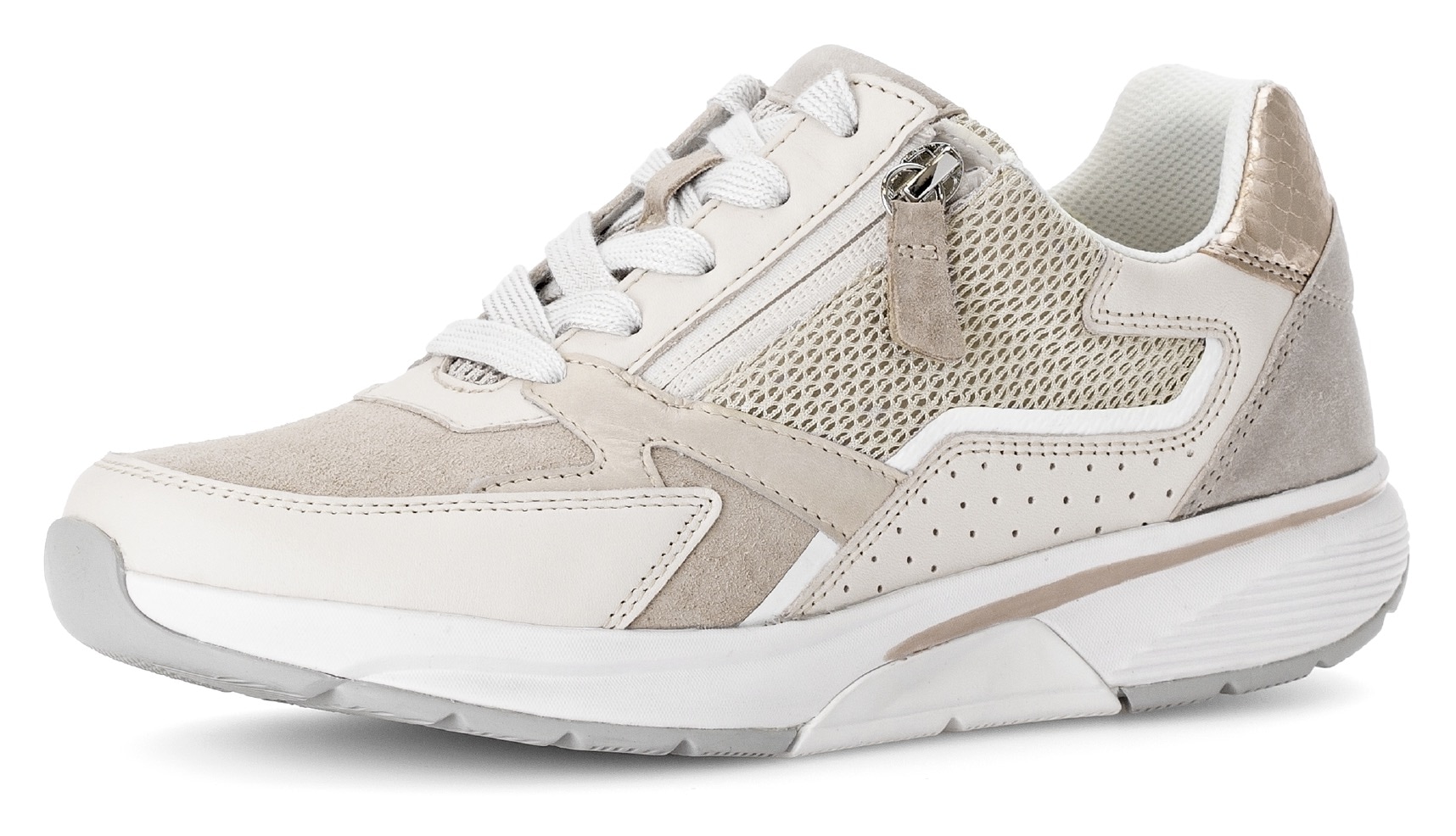 Gabor Rollingsoft Keilsneaker  , Freizeitschuh, Halbschuh, Schnürschuh im sportivem Materialmix