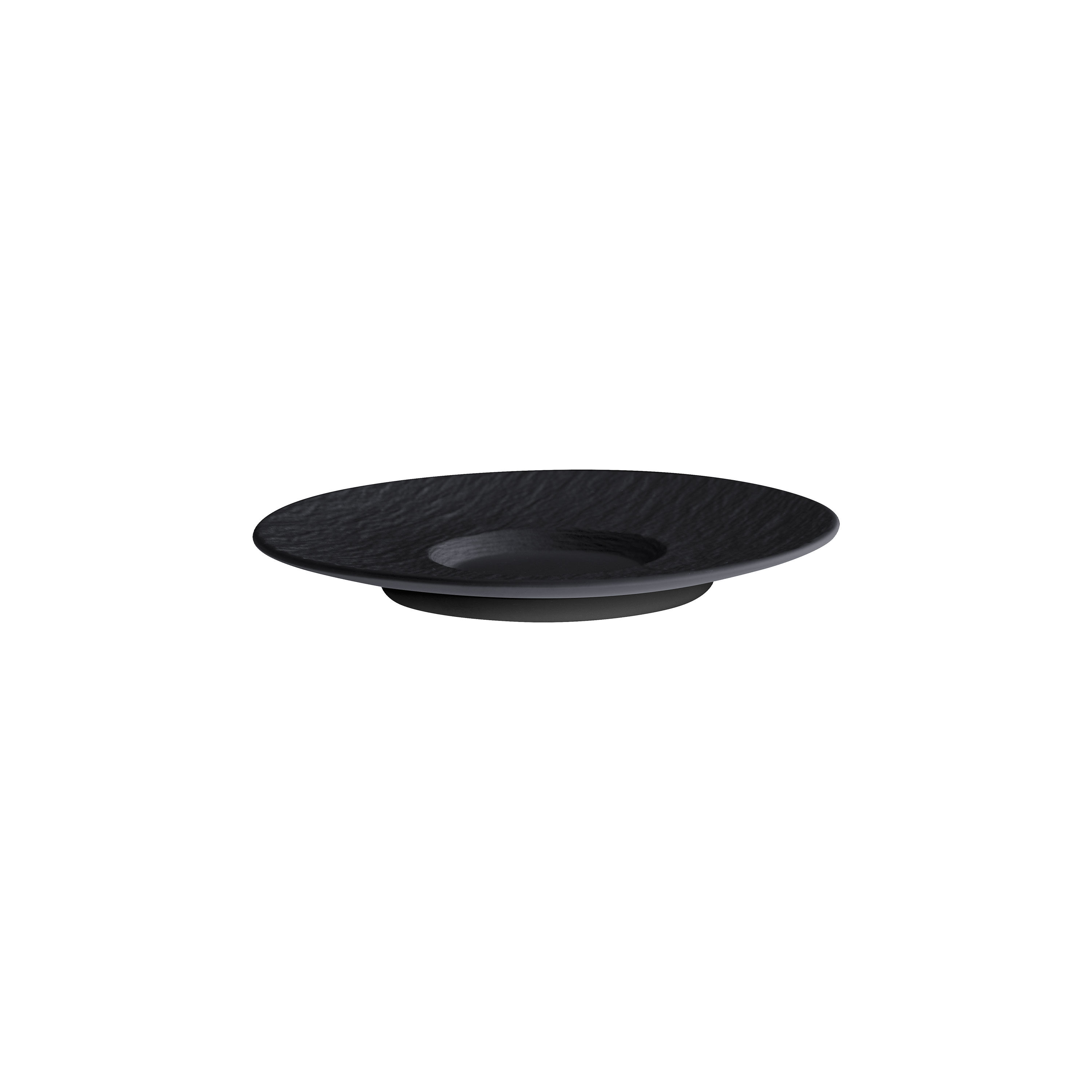 Manufacture Cappuccino cup saucer Black, 6.9'', Premium Porcelain