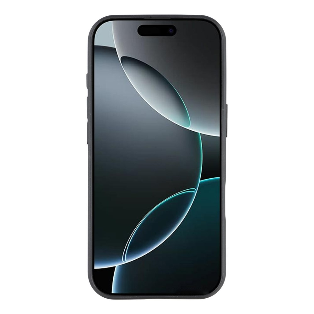 iPhone 17 Pro Max Gummi Hülle im Carbon Look - Schwarz