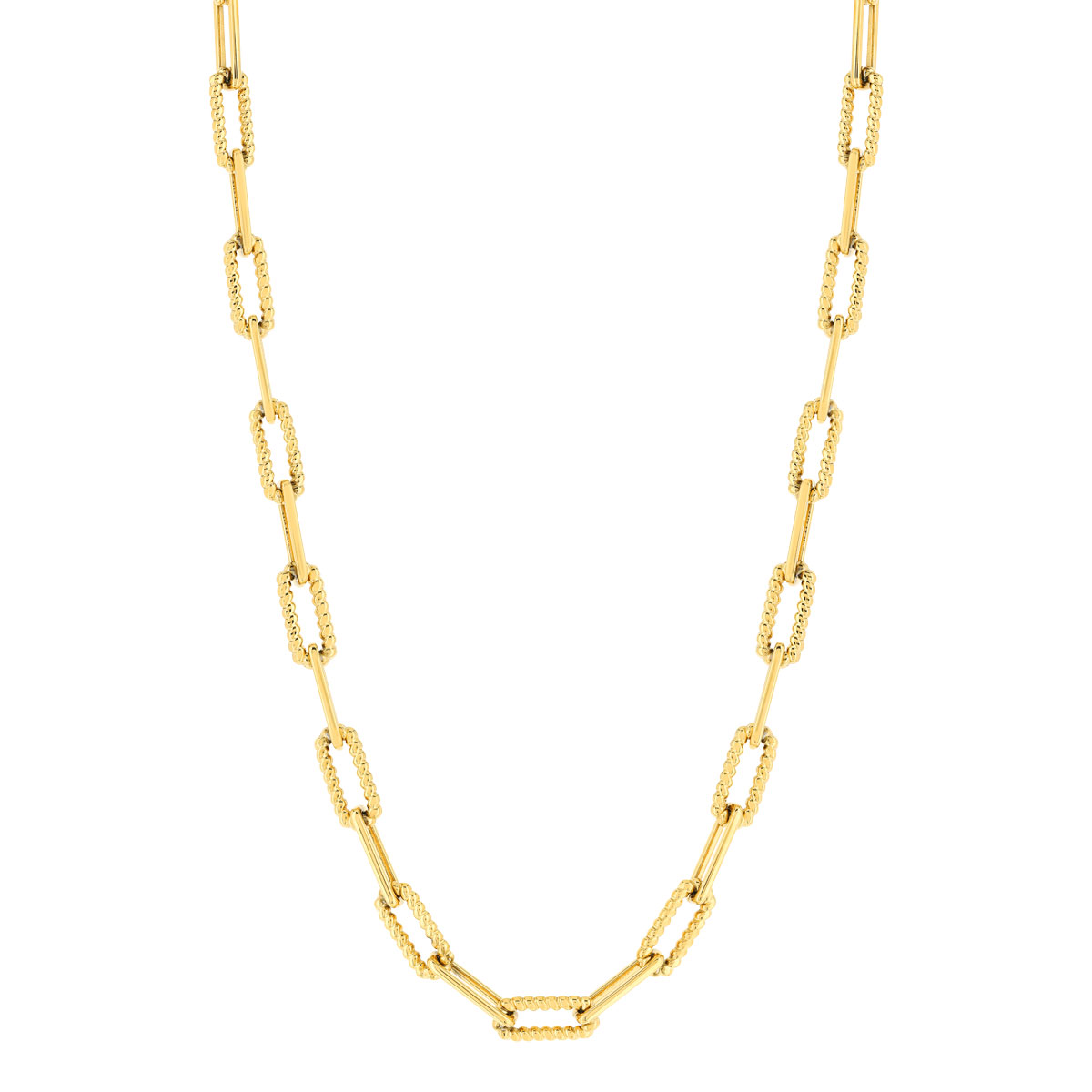Collier acier doré 45 cm