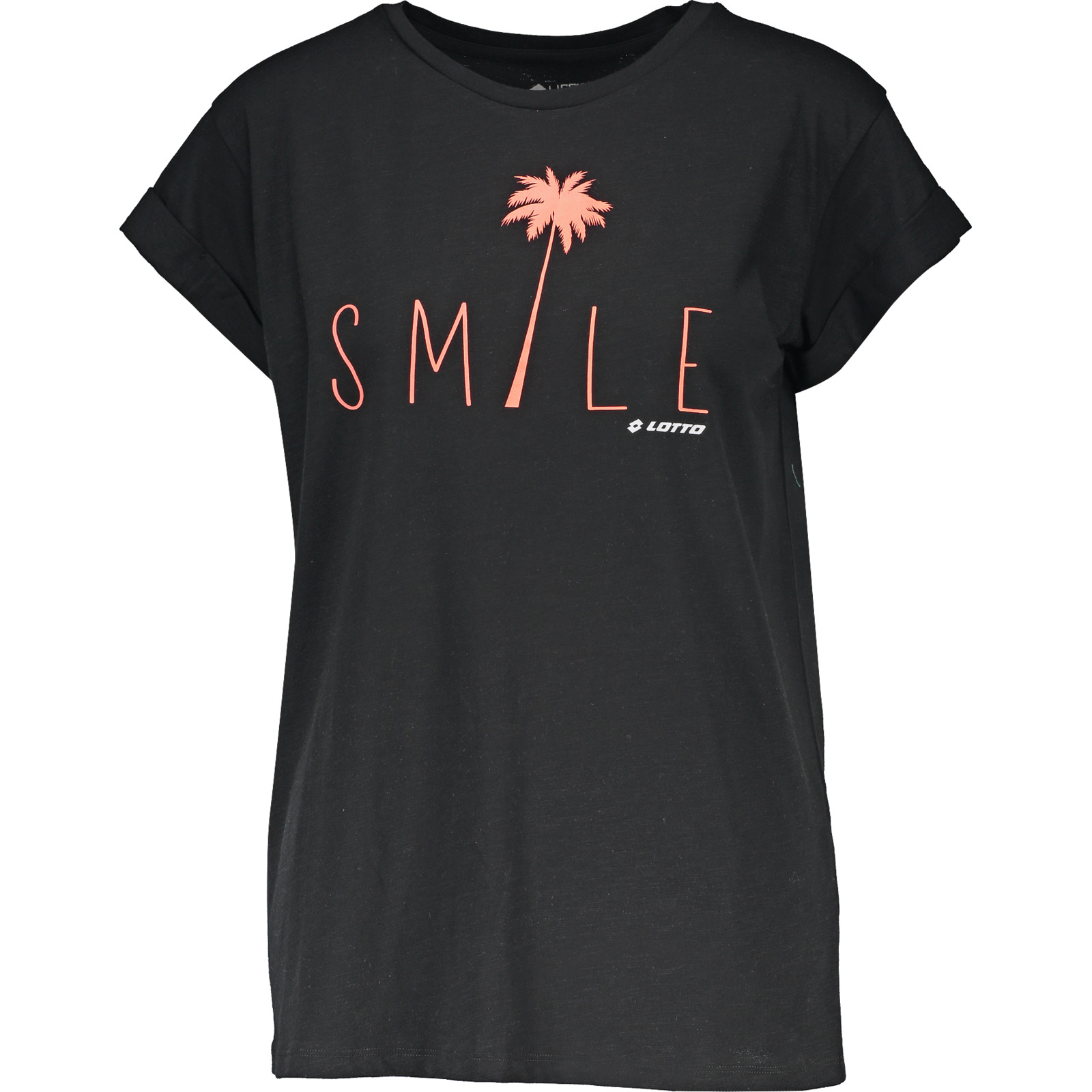 Lotto Damen-T-Shirt Smile L, schwarz