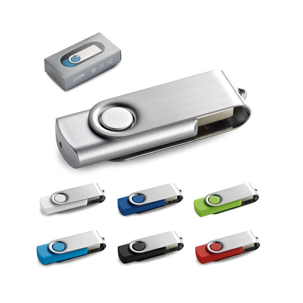 hi!dea 97548 - Clé USB 4GB avec attache en métal