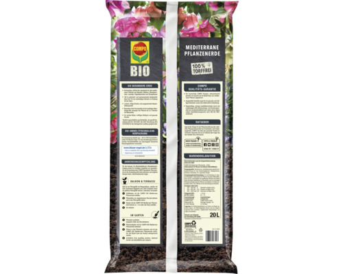 Mediterrane potgrond COMPO BIO turfvrij 20 L