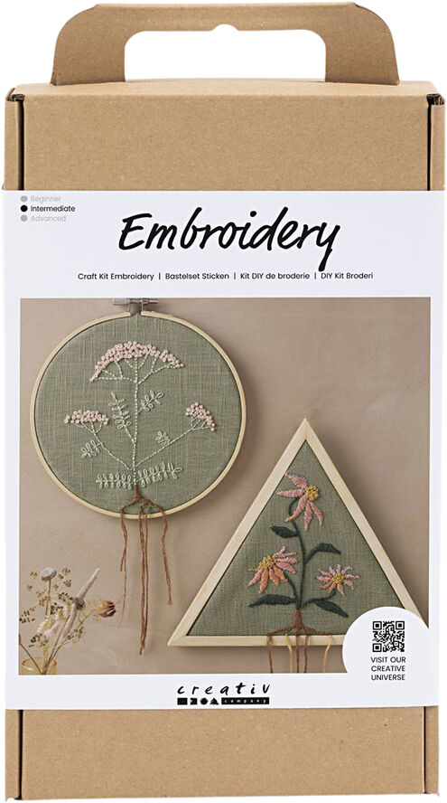 Creativ Company DIY Kit Broderi, Broderirammer