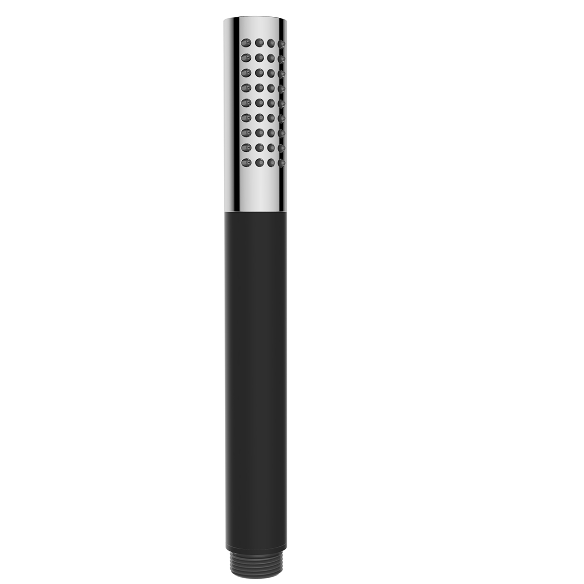Mueller Round staafhanddouche mat zwart met chroom