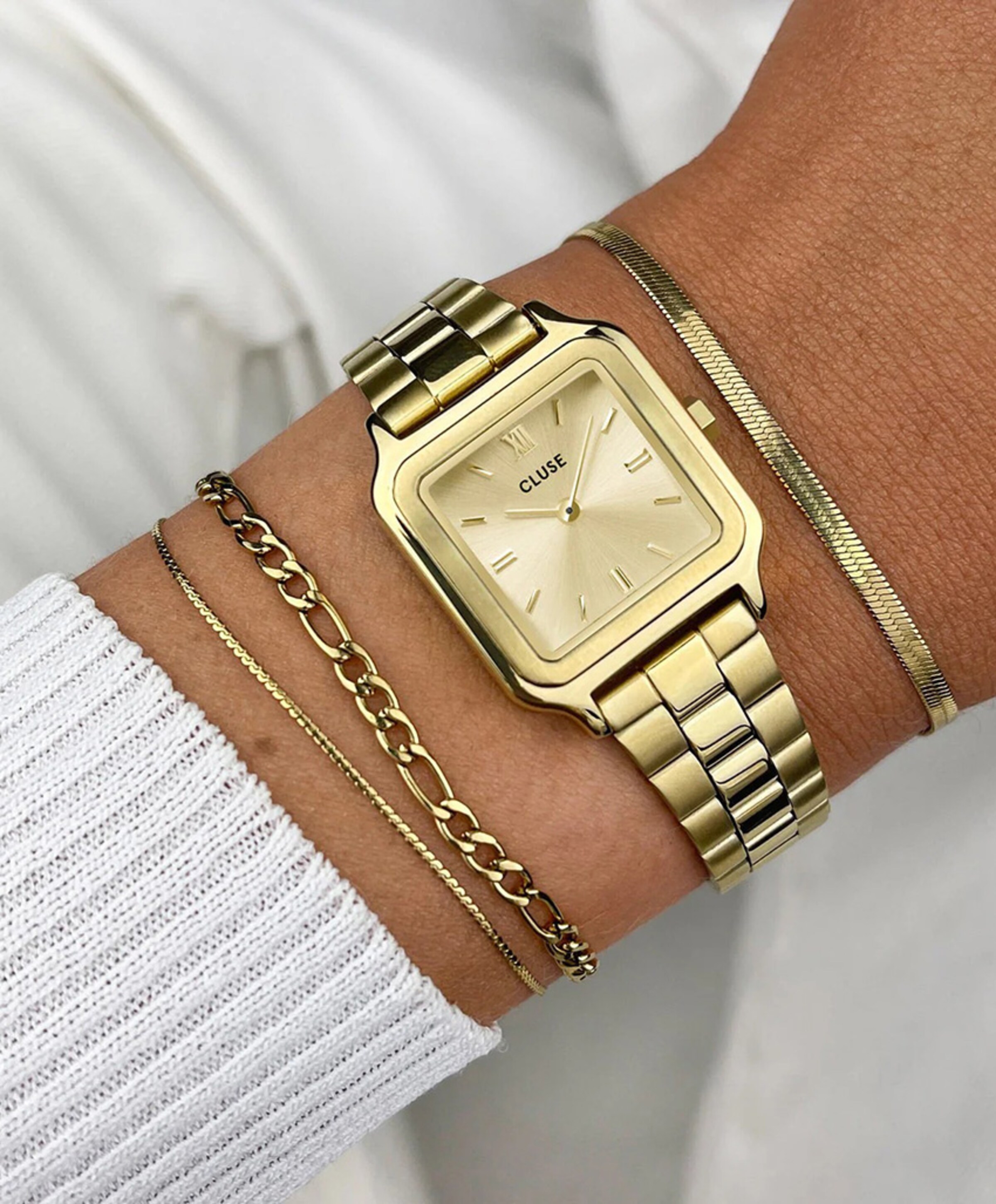 CLUSE Dames horloge goud