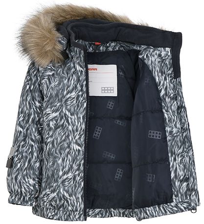 LEGO? Wear Vinterjakke - LWJenni - Gr?/Hvid
