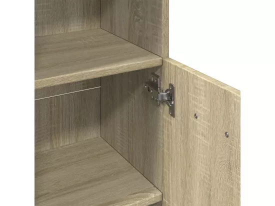 Armoire de salle de bain chêne sonoma 30,5x30x95 cm