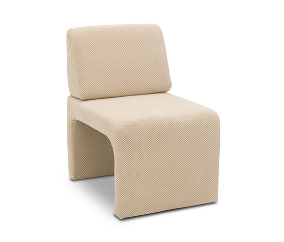 DOMO collection Sessel mit Hocker »Bergen«, beige