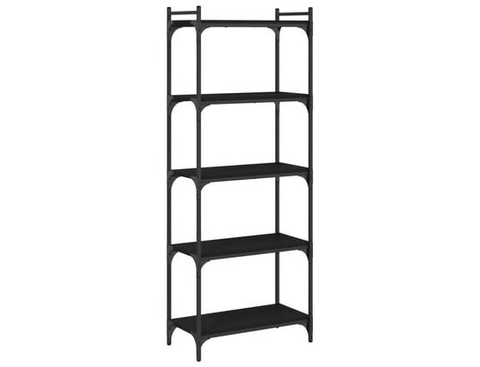 VIDAXL - Bibliothèque à 5 niveaux noir 60x30x154 cm bois d'ingénierie