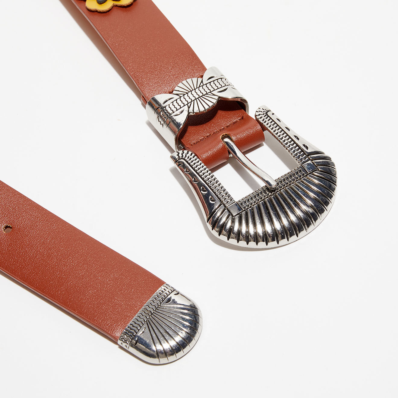 Wild Ceinture en Cuir Marge marron
