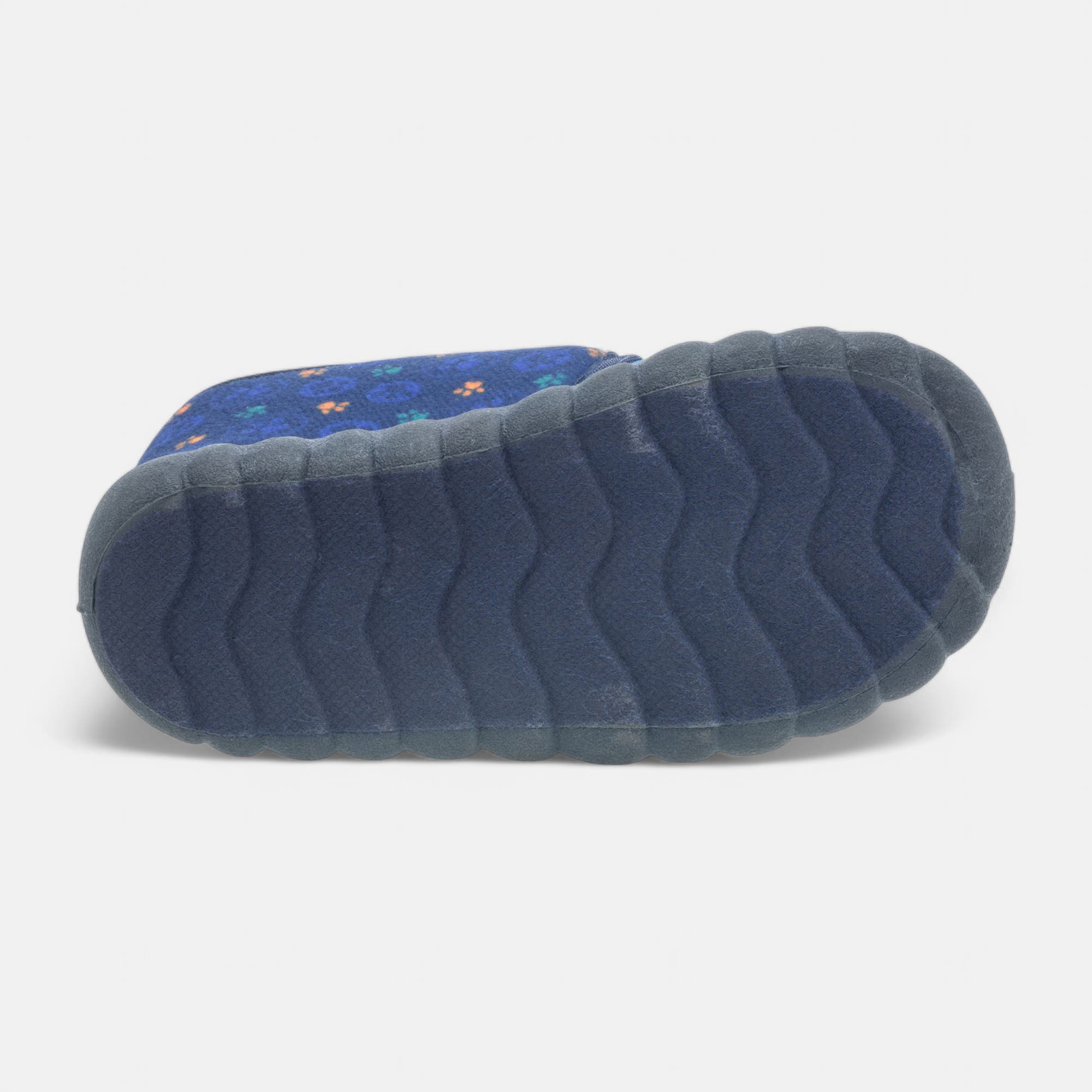 Pantoufles attaches velcros Garçon bleu marine