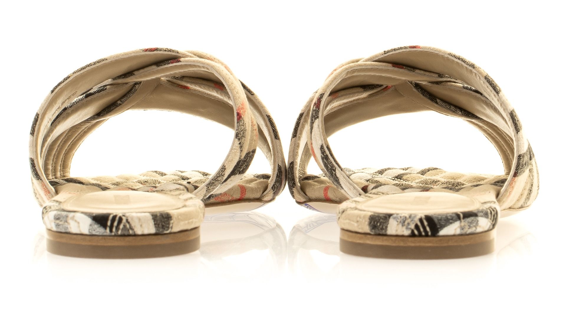 Burberry Check Woven Slides