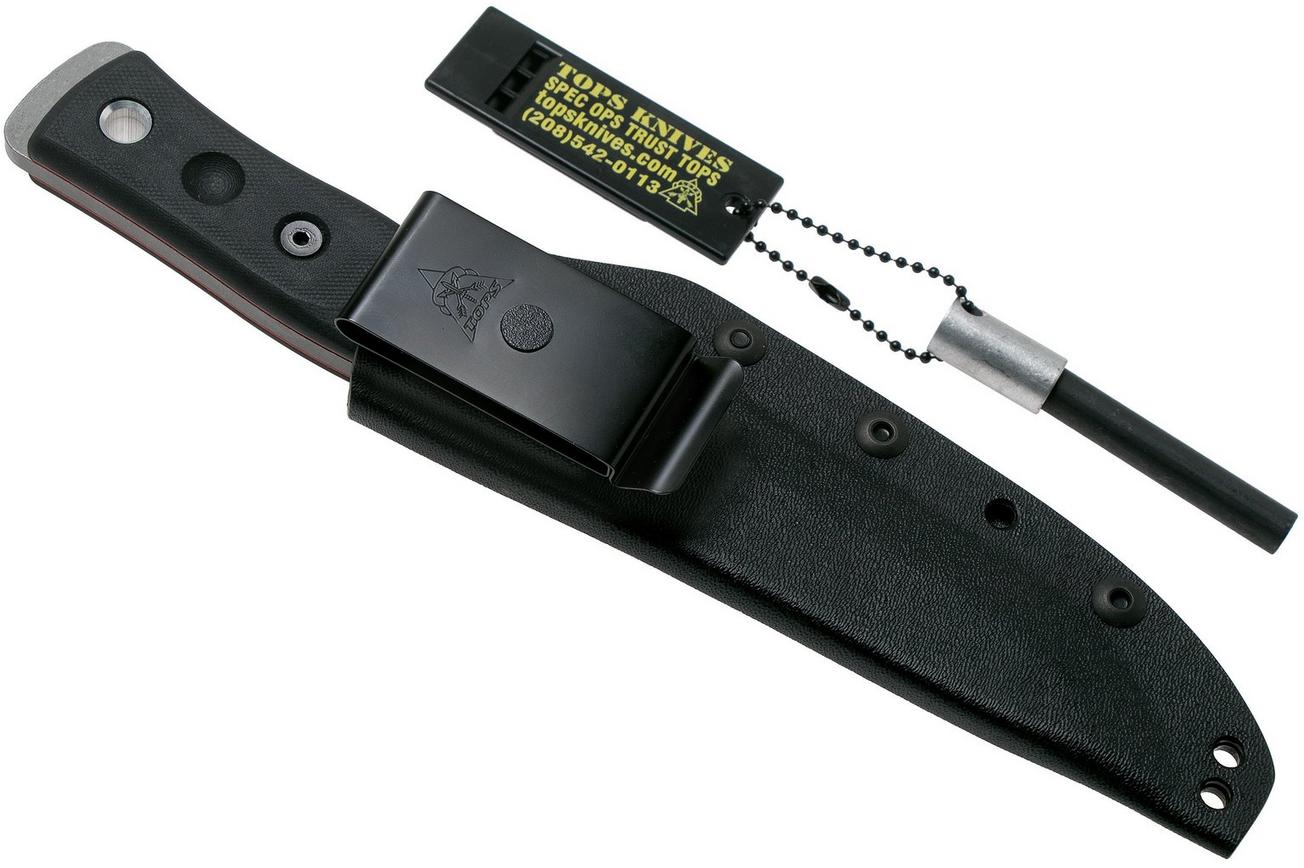 TOPS Knives B.O.B. Fieldcraft 154CM Black G10 BROS-154-BLK10