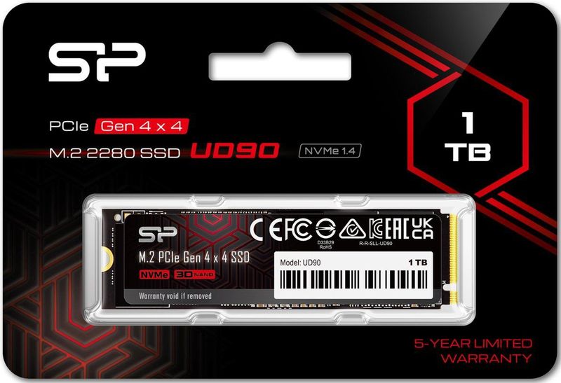 Silicon Power SSD 1TB - NVMe 4.0 Gen4 PCIe M.2
