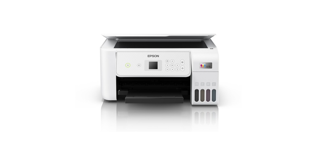 EpsonEcoTank ET-2876 A4 multifunctionele Wi-Fi-printer met inkttank all-in-one inkjetprinter  (Wit, Scannen, Kopiëren, Wi-Fi, inclusief tot 3 jaar inkt)