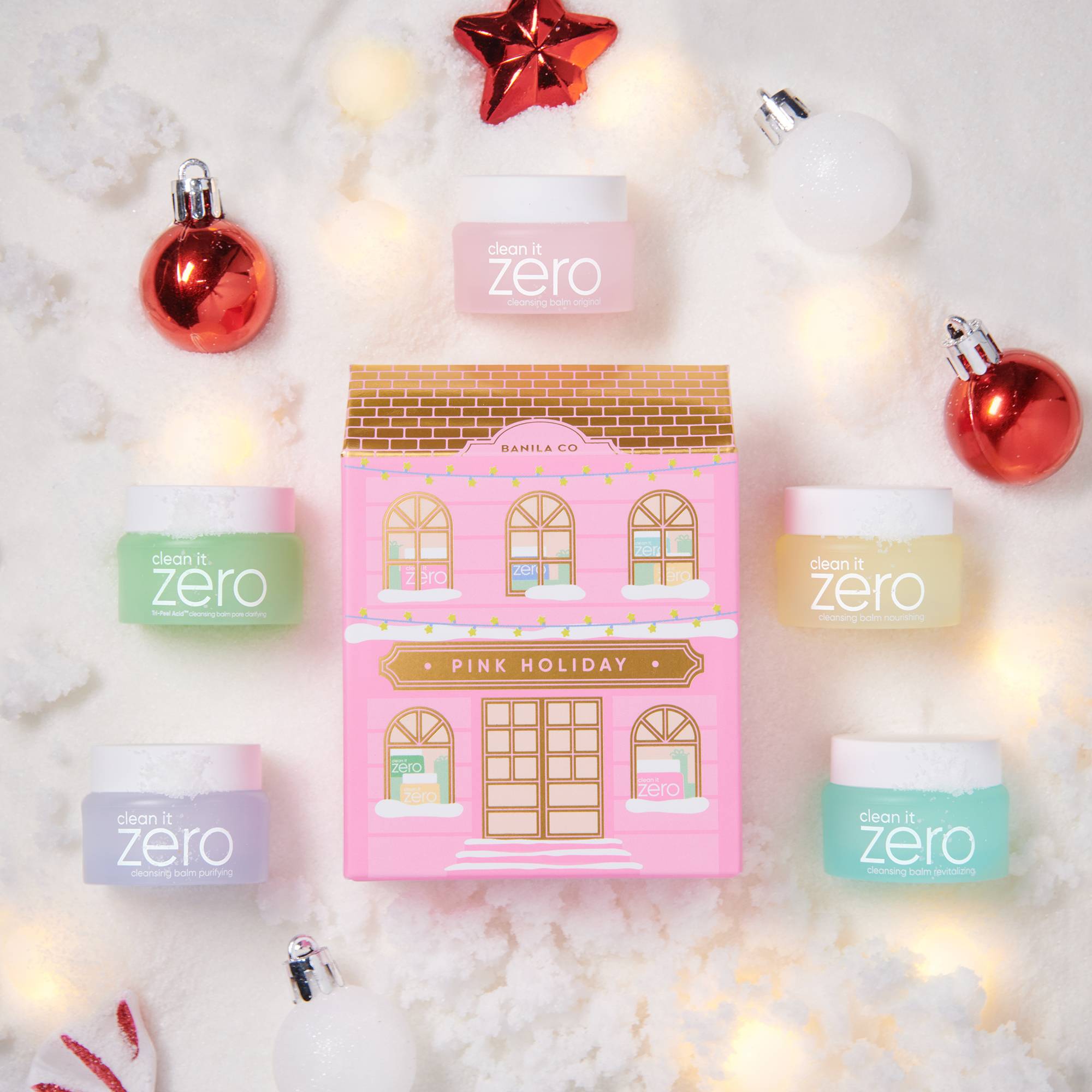 Coffret de 5 mini baumes Clean it zero - Pink Wonderland (5x7ml) / 43ml