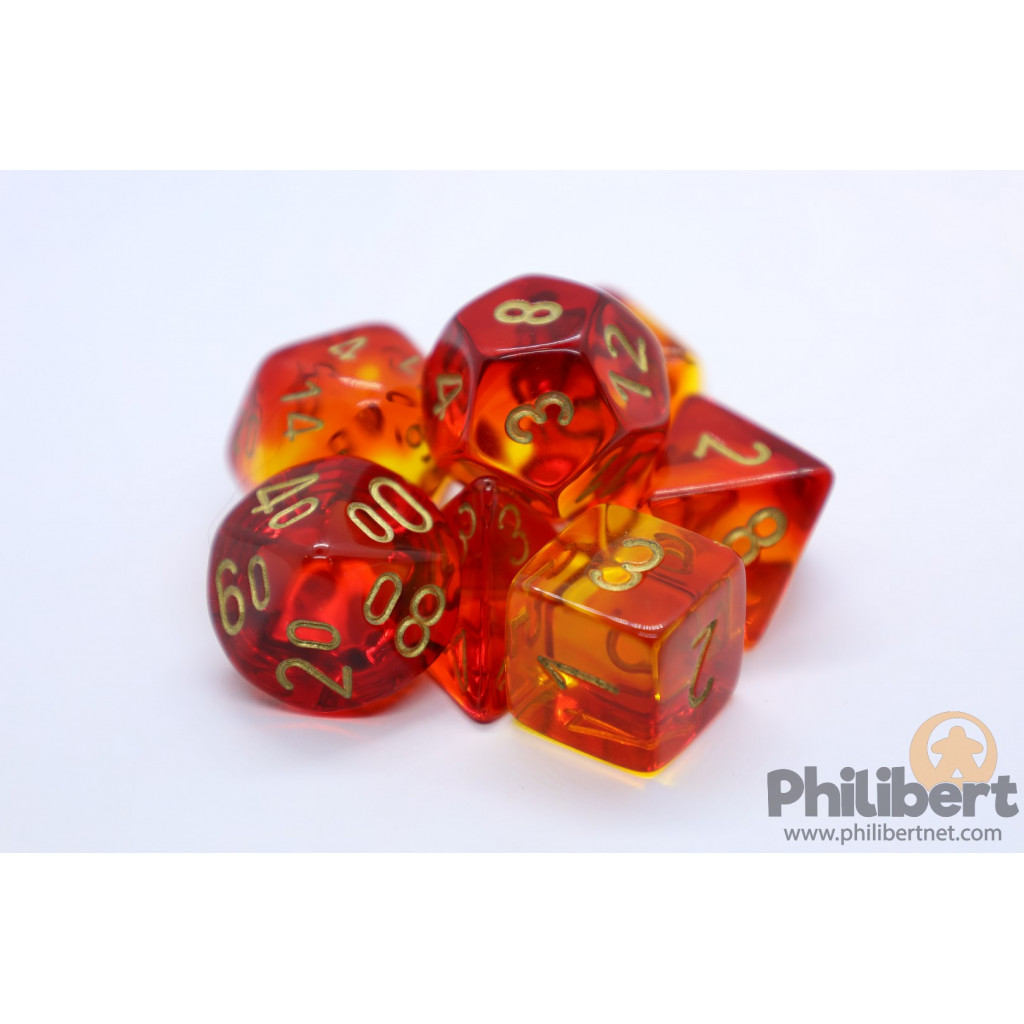 Set de 7 Dés JDR Chessex Gemini