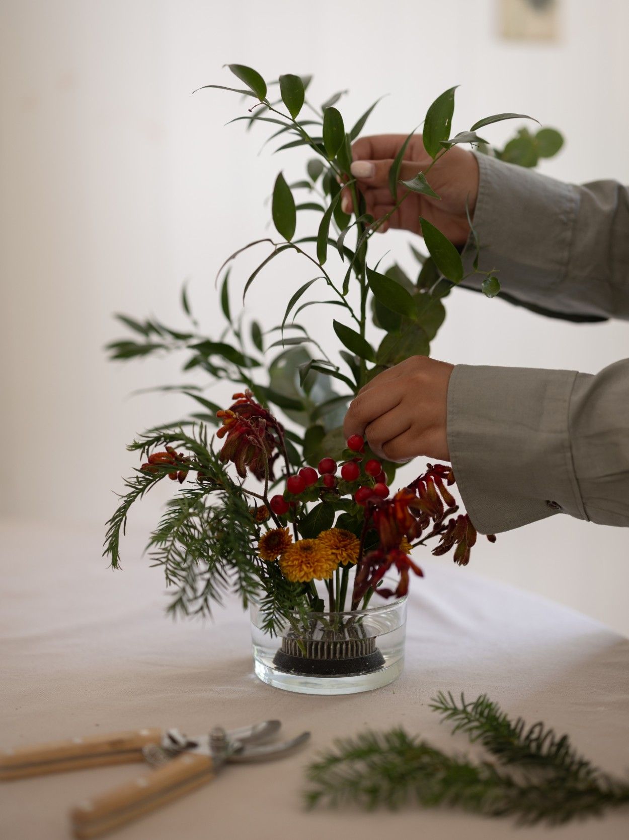 Bloemenprikker kenzan, metaal en rubber, Ø 6 cm