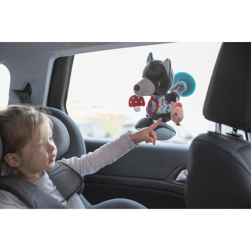 Peluche d'activités nomade Louis - Gris/bleu - LILLIPUTIENS