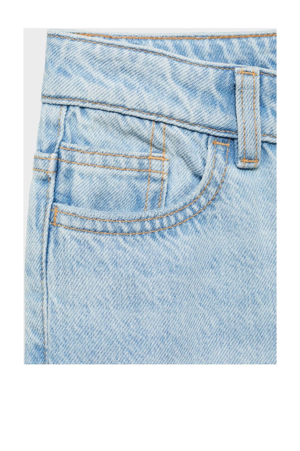 Mango Kids straight leg jeans light blue denim