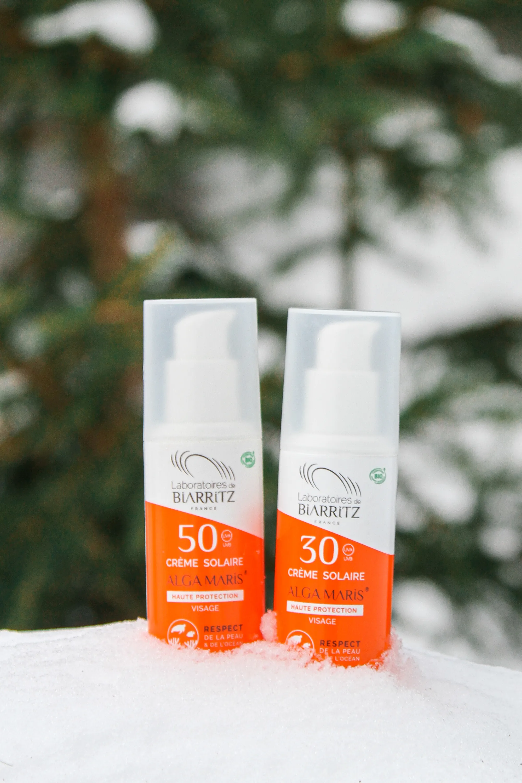 LABORATOIRES DE BIARRITZ Crème solaire minérale visage SPF30 Algamaris-50 ml