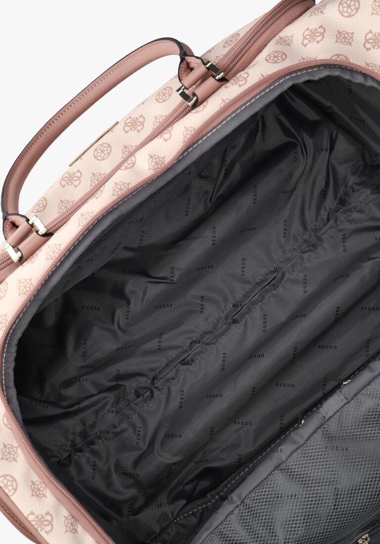 GUESS roze guess weekendtas wilder wheeled duffel