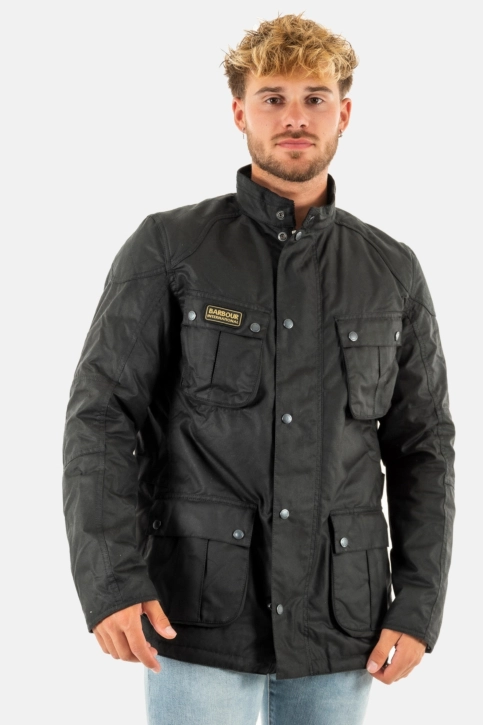 blousons et vestes barbour intl winter lockseam wax bk11 black