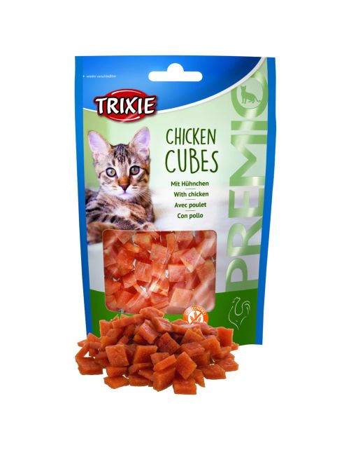 Trixie Premio Cubes - Kattensnack - Kip 50 g