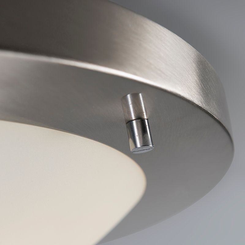 Moderne plafonnière staal 41 cm IP44 - Yuma