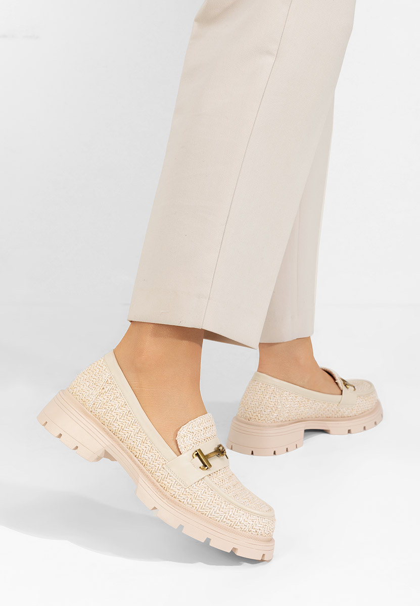 Mocassins femme beige Latrice