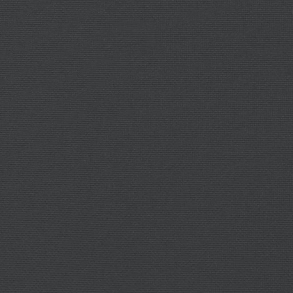 Coussins de banc de jardin 2 pcs noir 120x50x7 cm tissu oxford