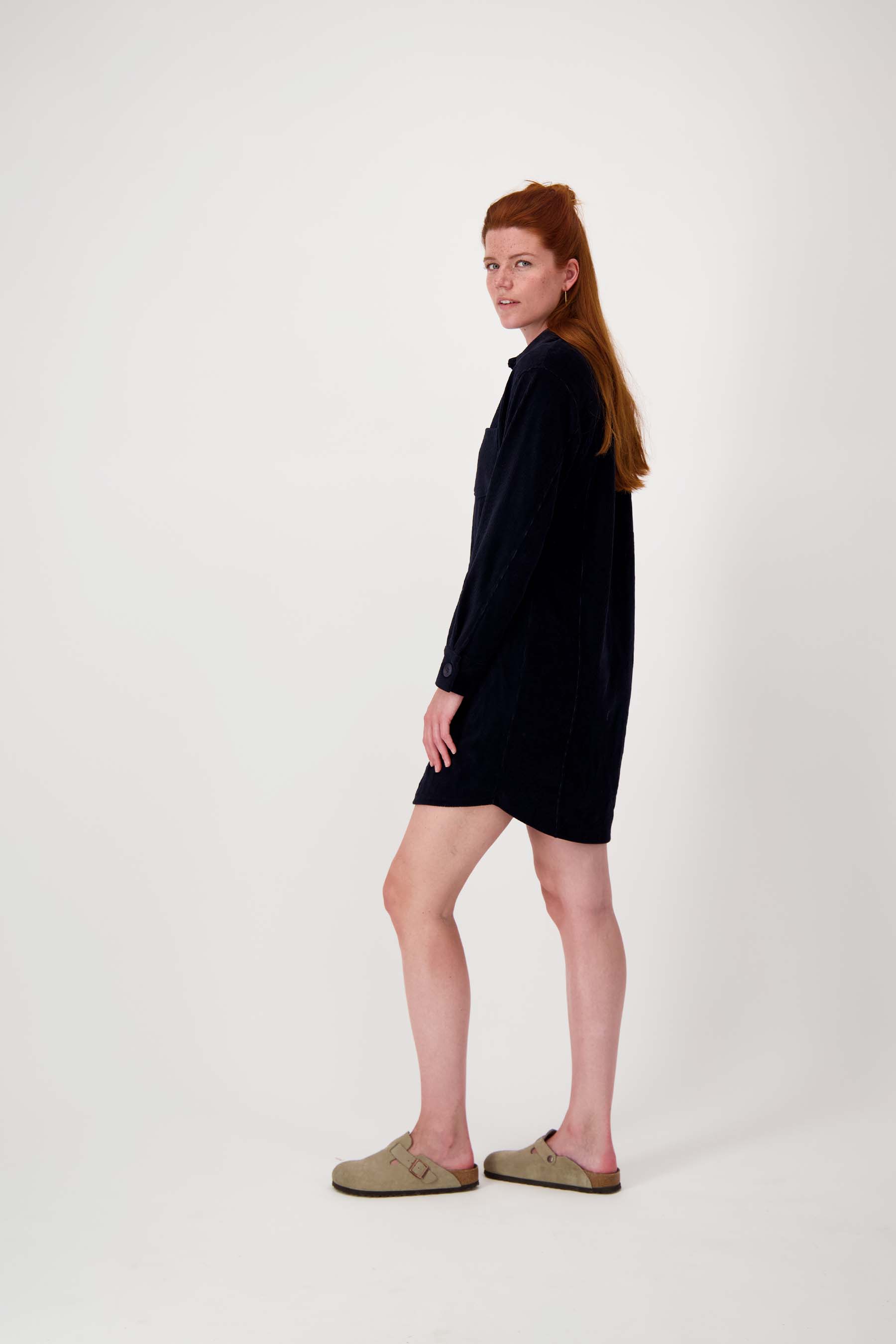 jersey corduroy long blouse