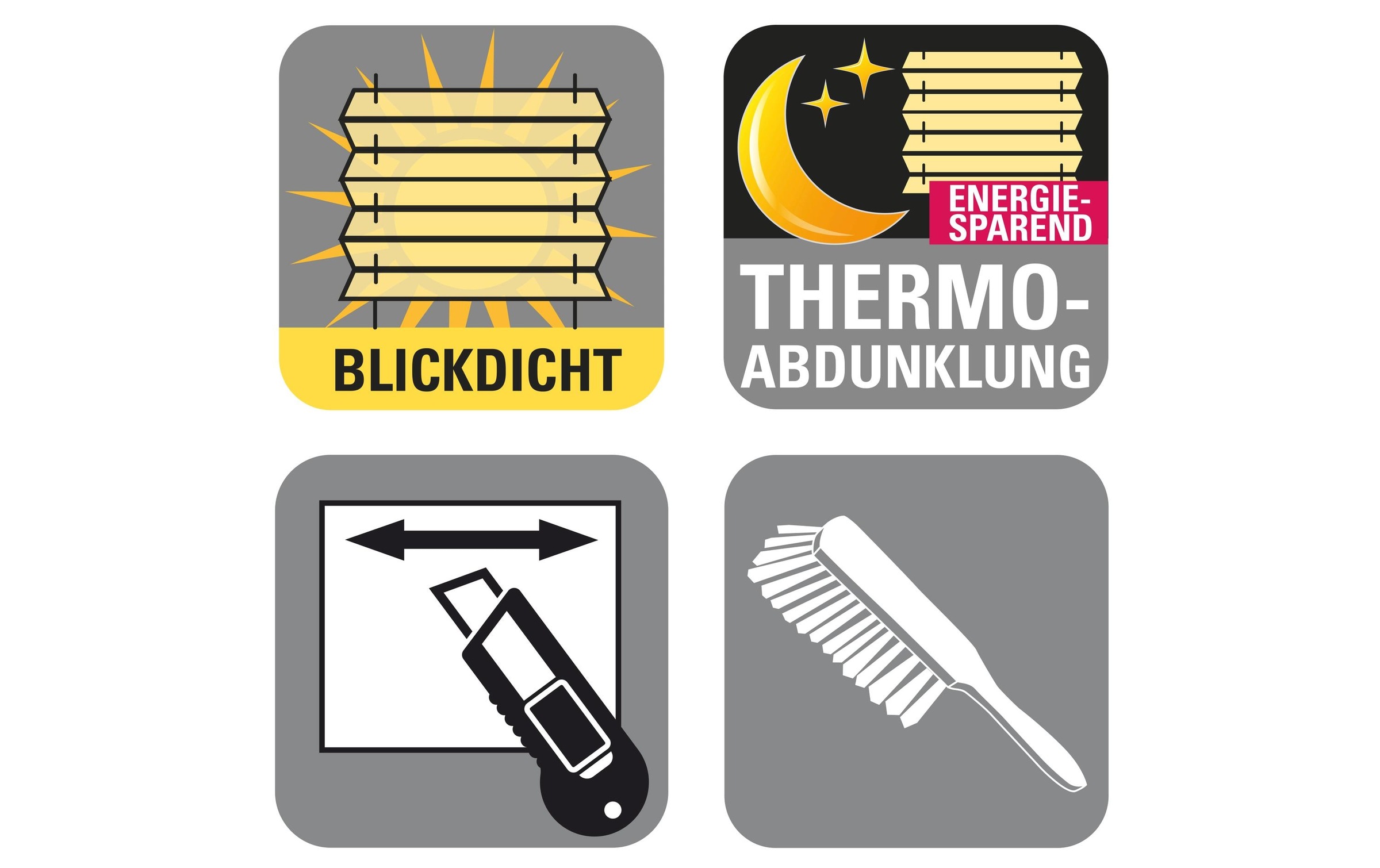 GARDINIA Plissee »Easyfix Day & Night, Weiss« blickdicht