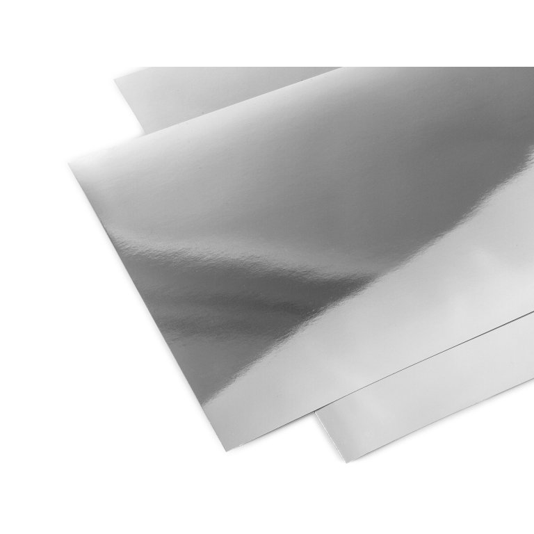 Spiegelkarton hochglänzend, silber