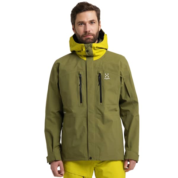Veste ski de randonnée HAGLÖFS ELATION GTX JACKET M OLIVE GREEN/AURORA