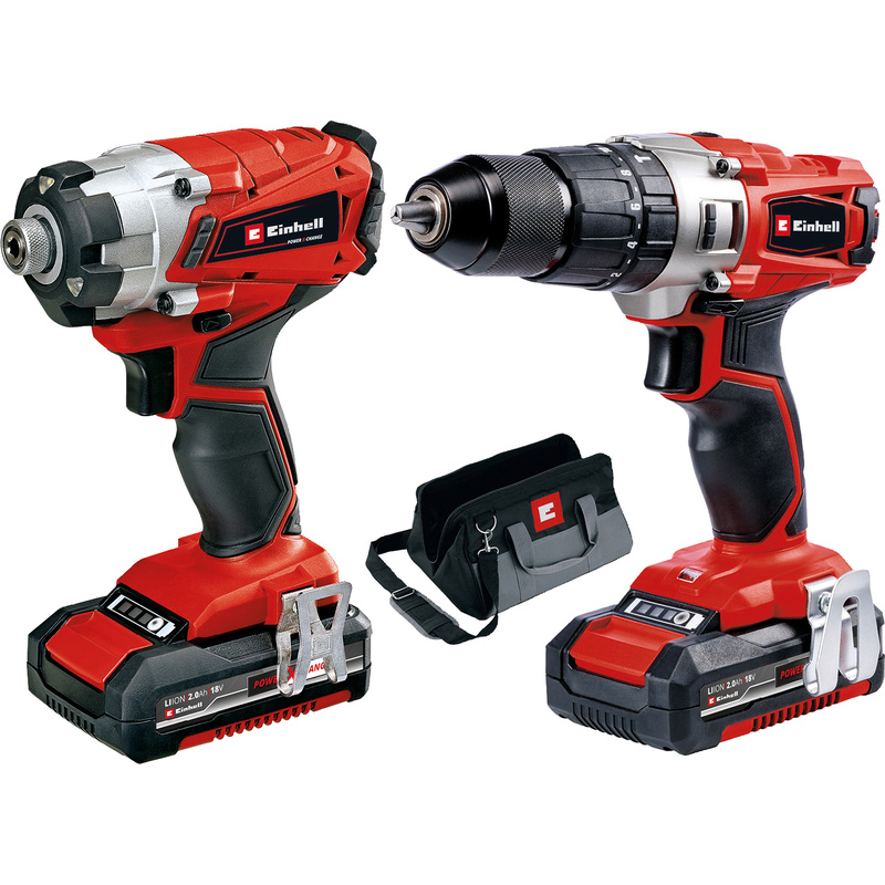 Einhell combopack 18V 2x 2,0Ah Li-ion