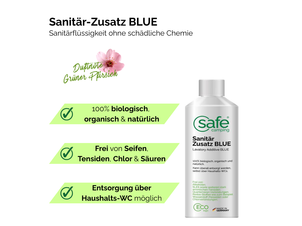 SAFE CAMPING Blue toiletvloeistof - 0,5 liter