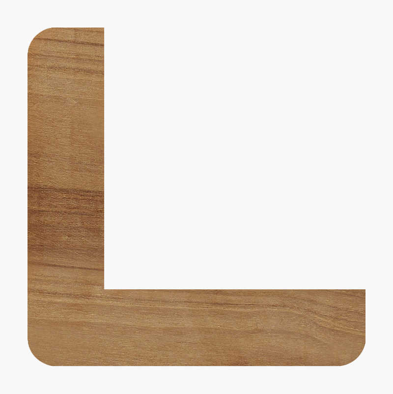 L-list, 22 x 22 x 2000 mm