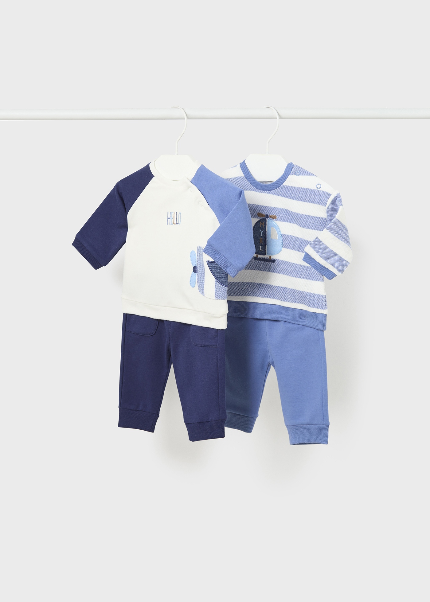 Conjunto de moletom Better Cotton de 4 peças para recém-nascidos