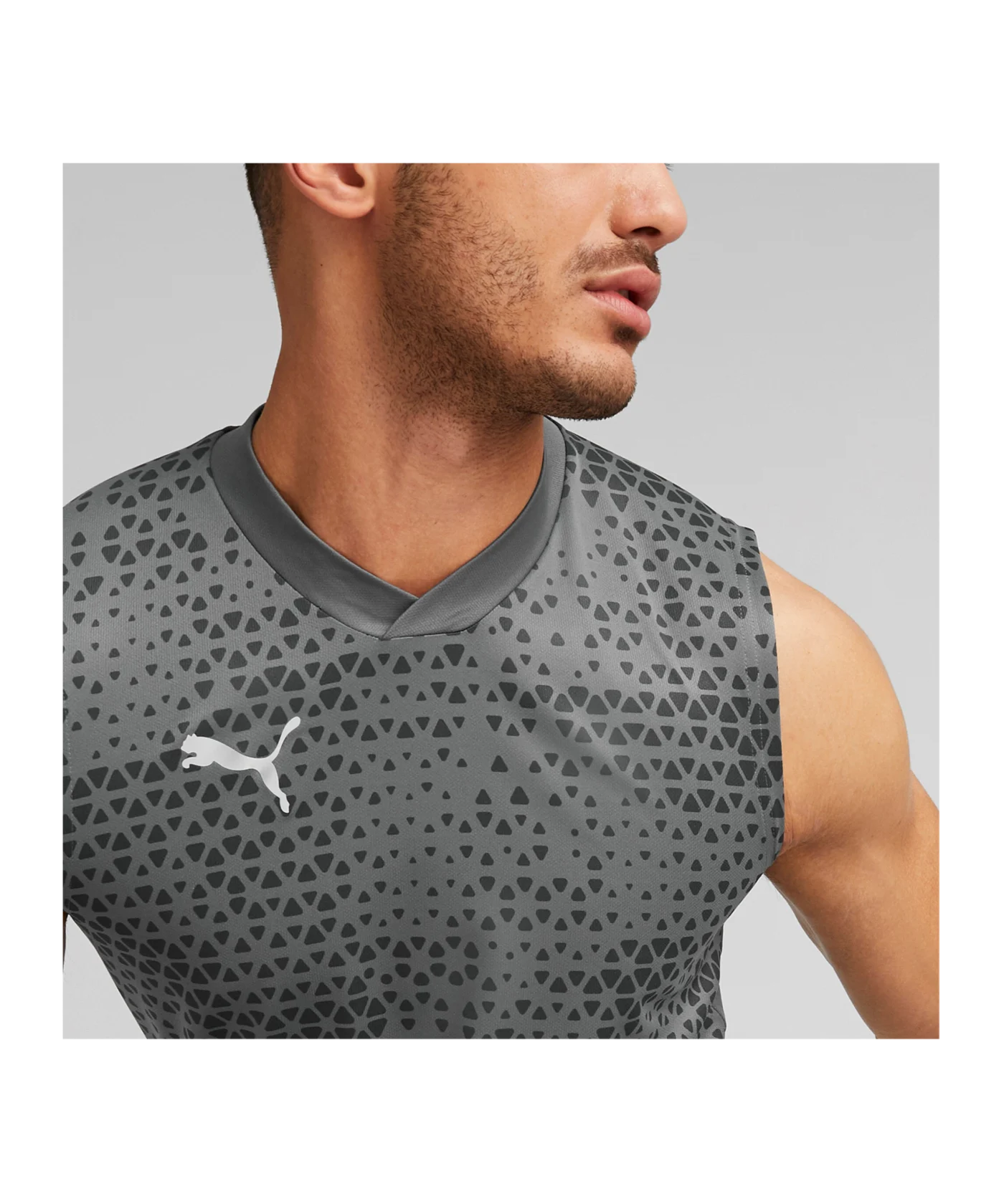 PUMA teamCUP Trainingssweatshirt Grau F13