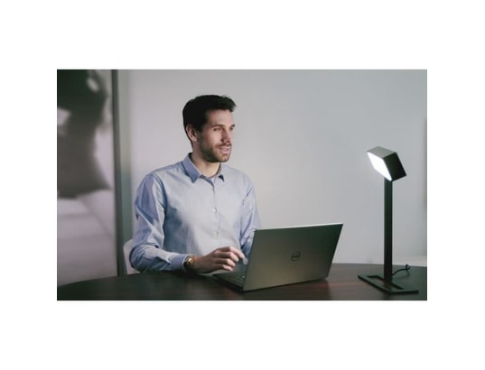 DAYVIA - Sundesk black03 lampe de luminothérapie - intensité et coule...