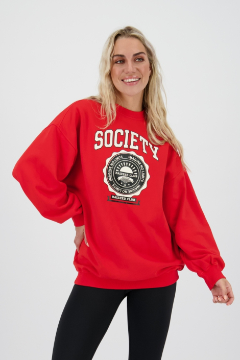 Raizzed rode dames sweater