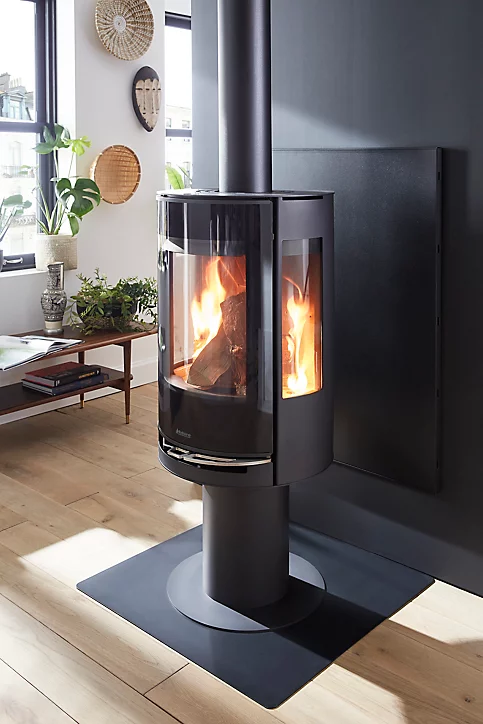 Poêle à bois en acier Aduro 9.3 LUX noir 6kW 140m²