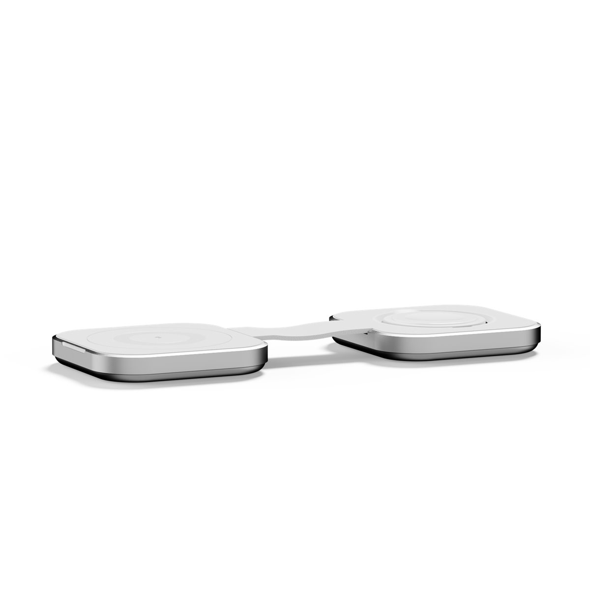 (15W) 2in1 Ladegerät Qi Wireless Charger Faltbare Powerbank für Smartphone / Apple Watch / AirPods (LQTC021) - Weiss