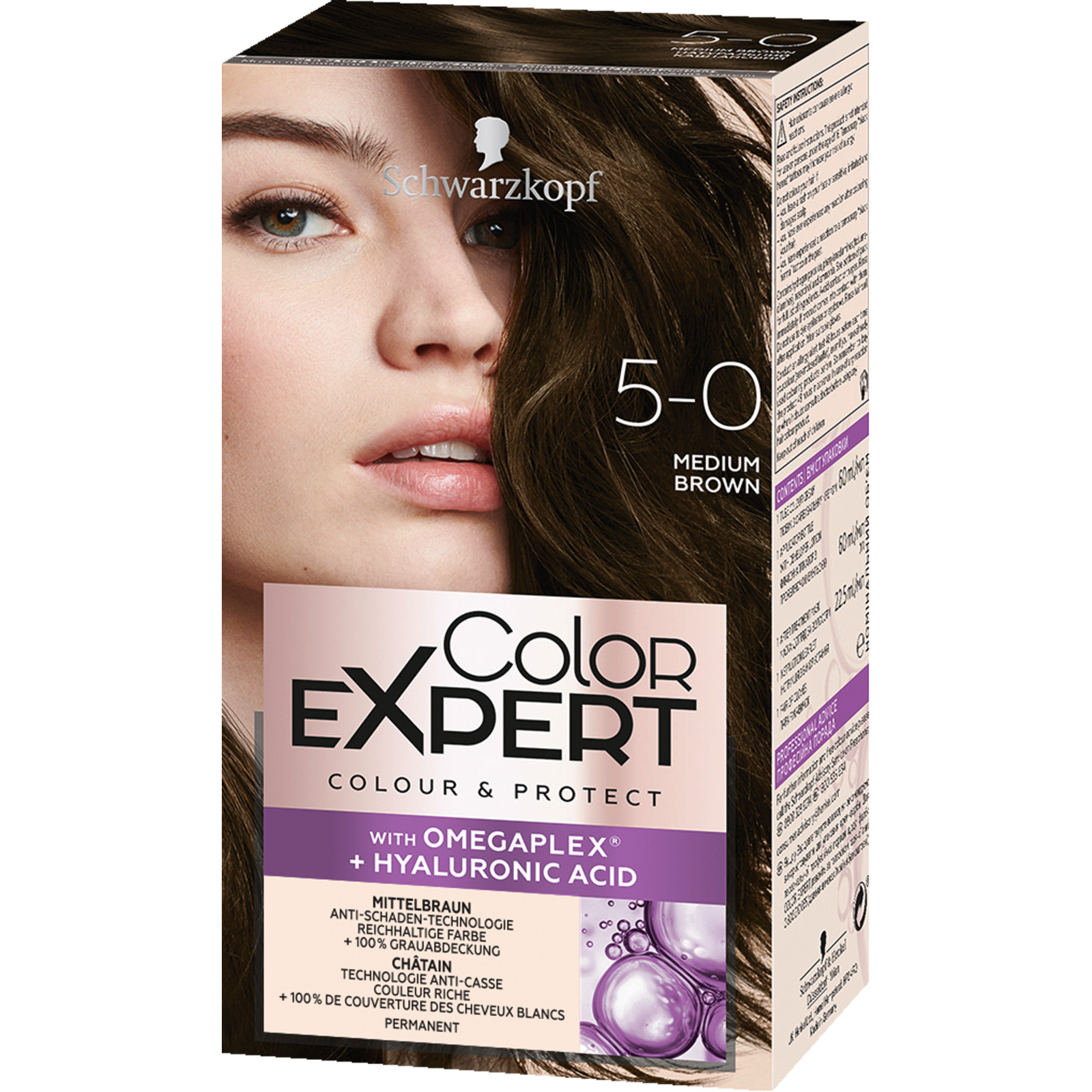 Schwarzkopf Color Expert Intensiv-Pflege Color-Creme 5-0 Mittelbraun